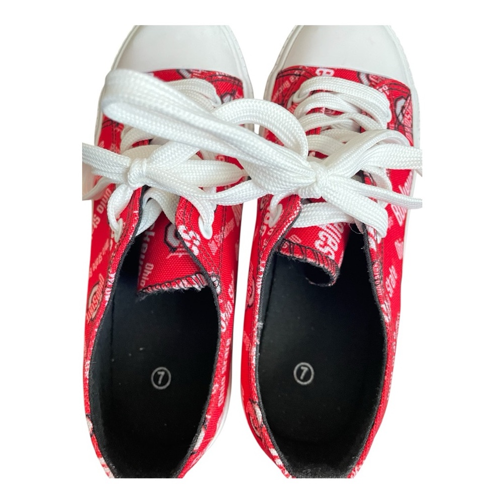 Ohio State Buckeyes Red Sneakers Like New Condition - Picture 4 of 4